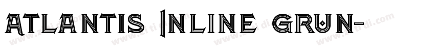 Atlantis Inline Grun字体转换